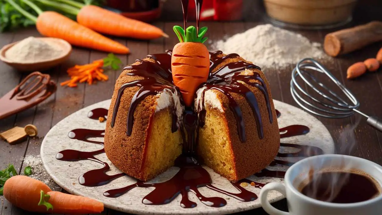 Carrot Lava Cake Recipe.