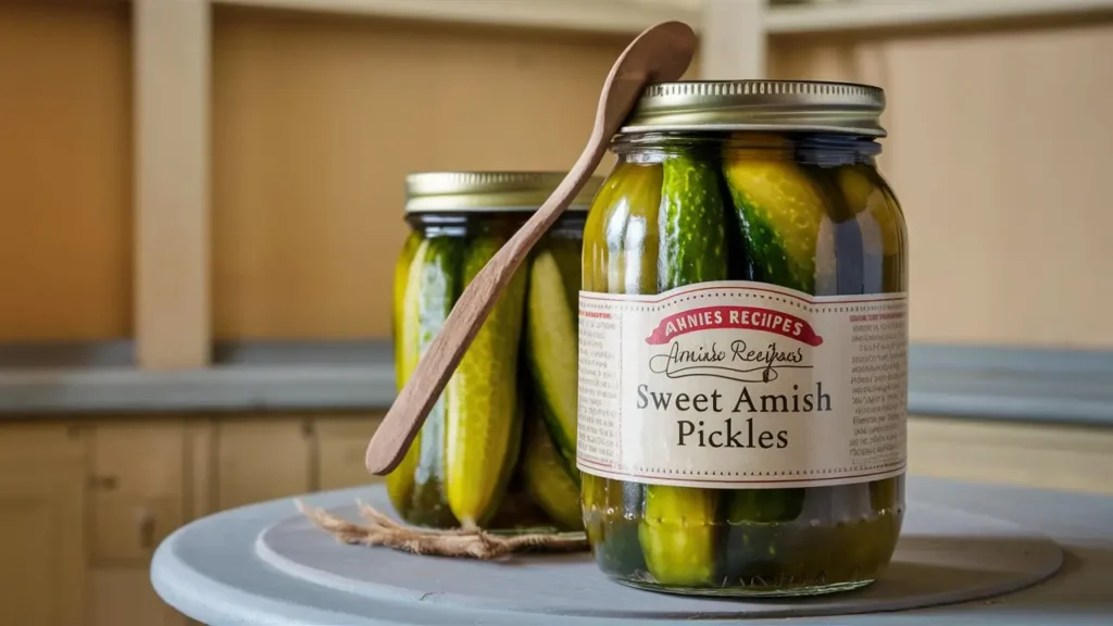 Annies Recipes Sweet Amish Pickles.