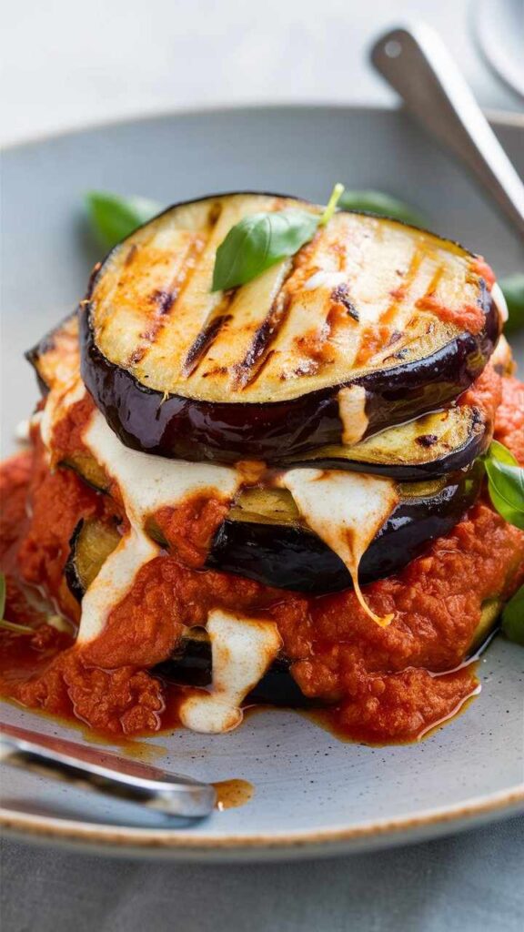 Grilled Eggplant Parmesan