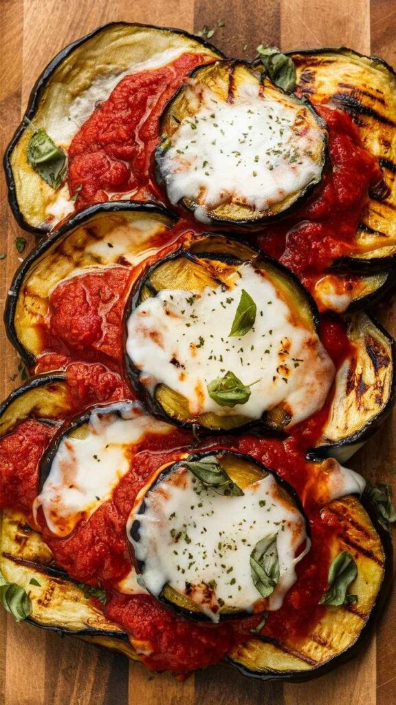 Grilled Eggplant Parmesan