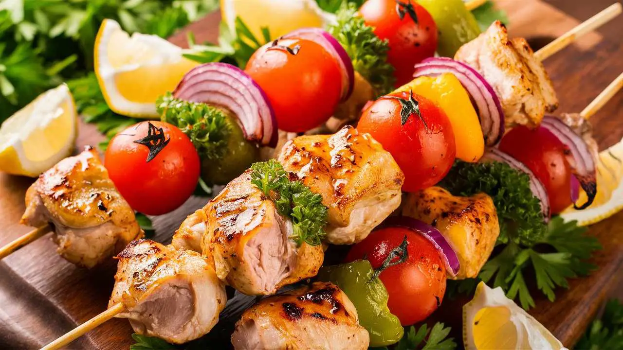 Grilled Mediterranean Chicken Skewers