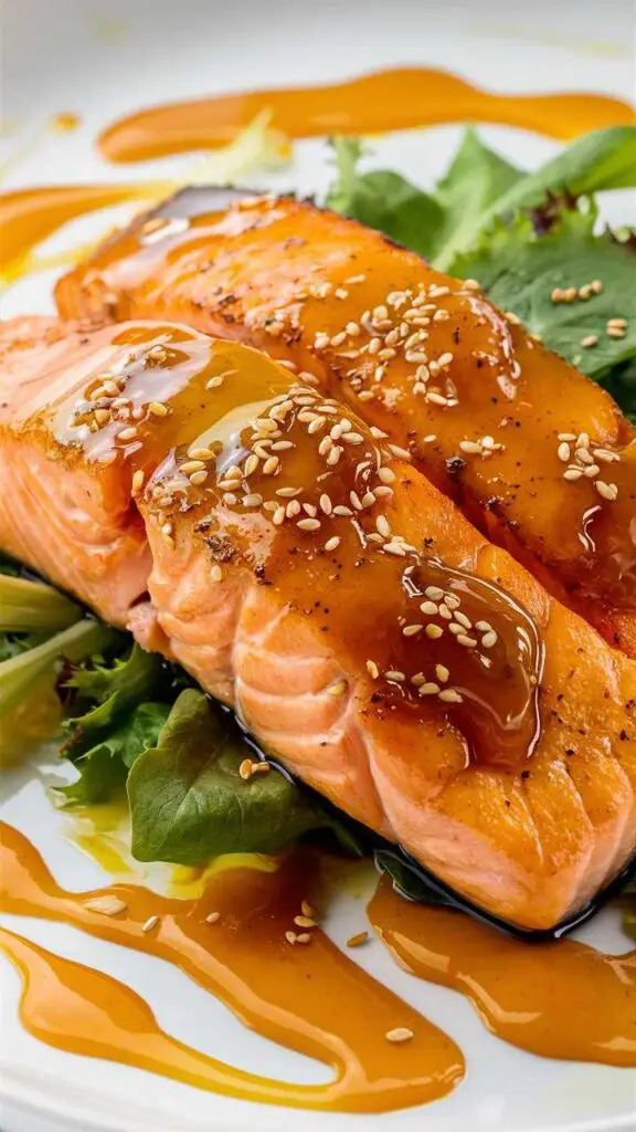 Honey Mustard Glazed Salmon