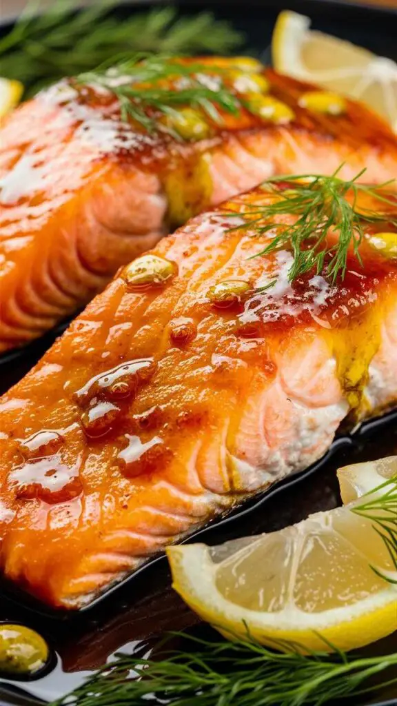 Honey Mustard Glazed Salmon