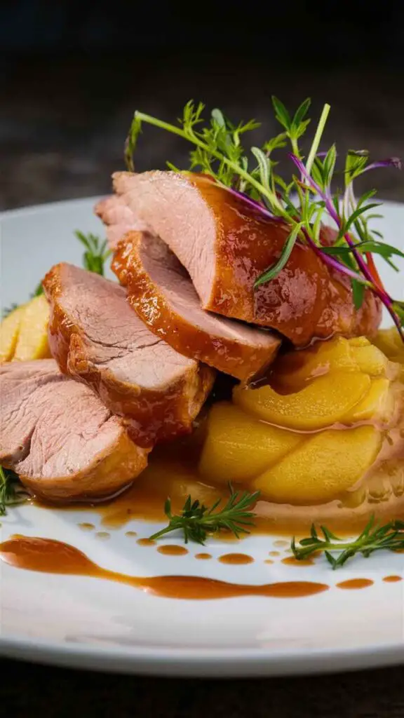 Pork Tenderloin with Apple Compote