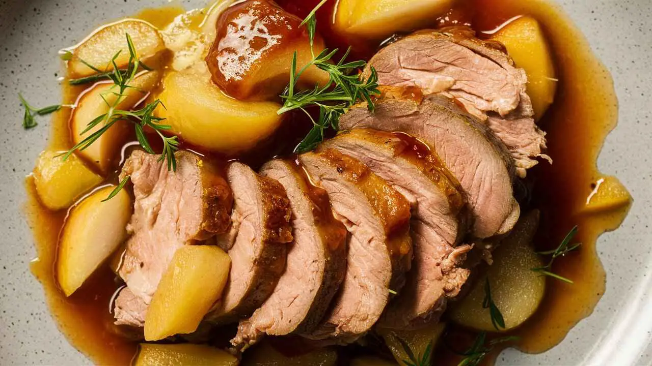 Pork Tenderloin with Apple Compote