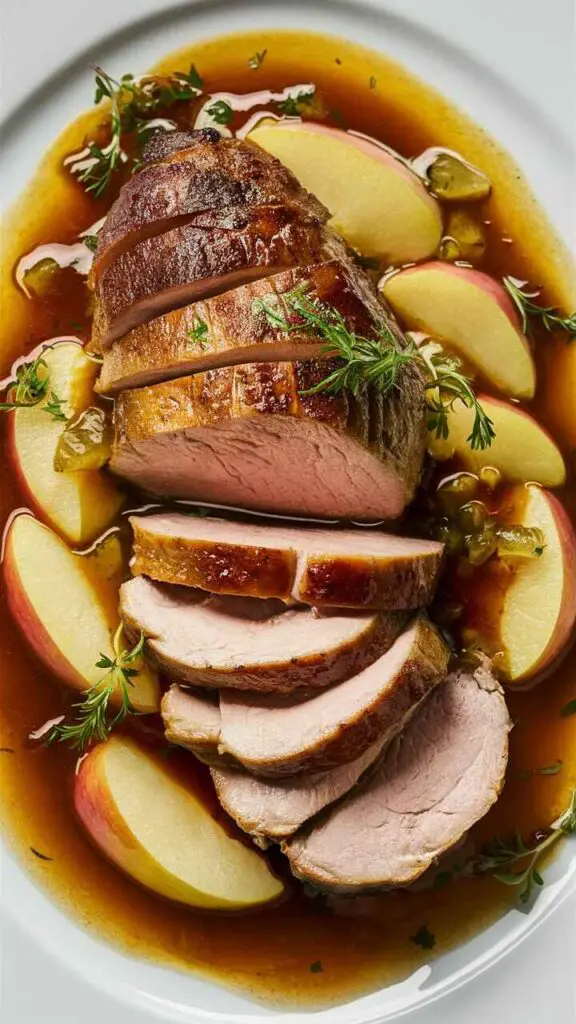 Pork Tenderloin with Apple Compote