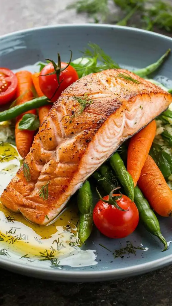 Roasted Salmon with Spring Vegetables