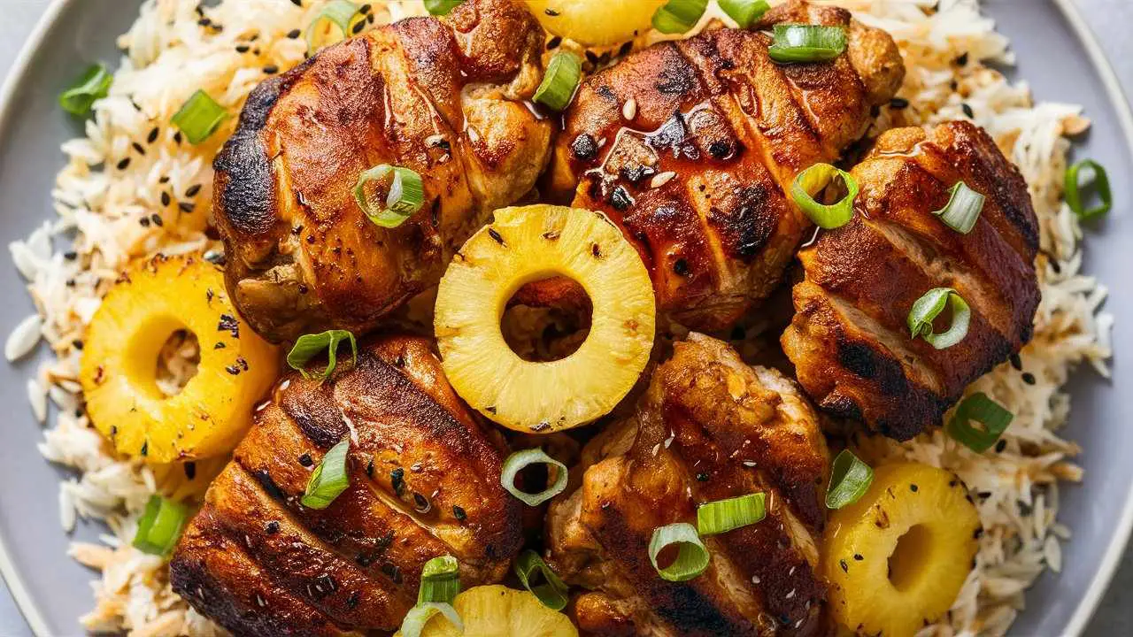 Teriyaki Pineapple Grilled Chicken.