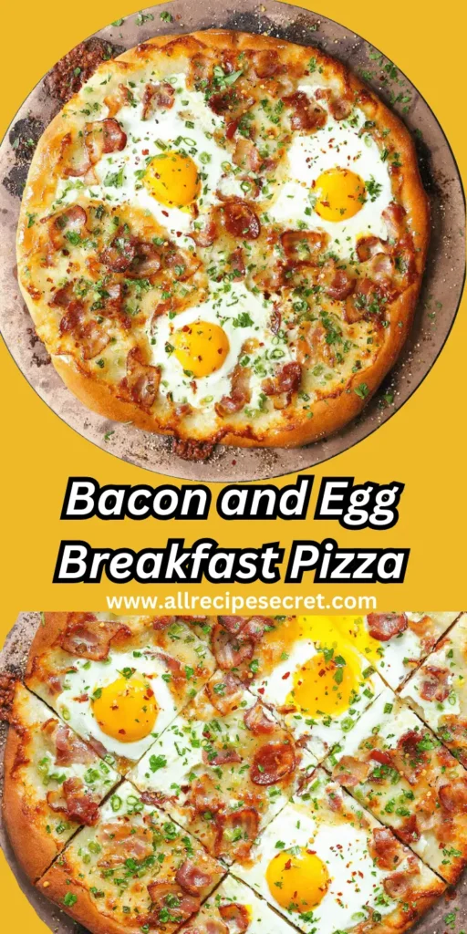 Bacon and Egg Breakfast Pizza