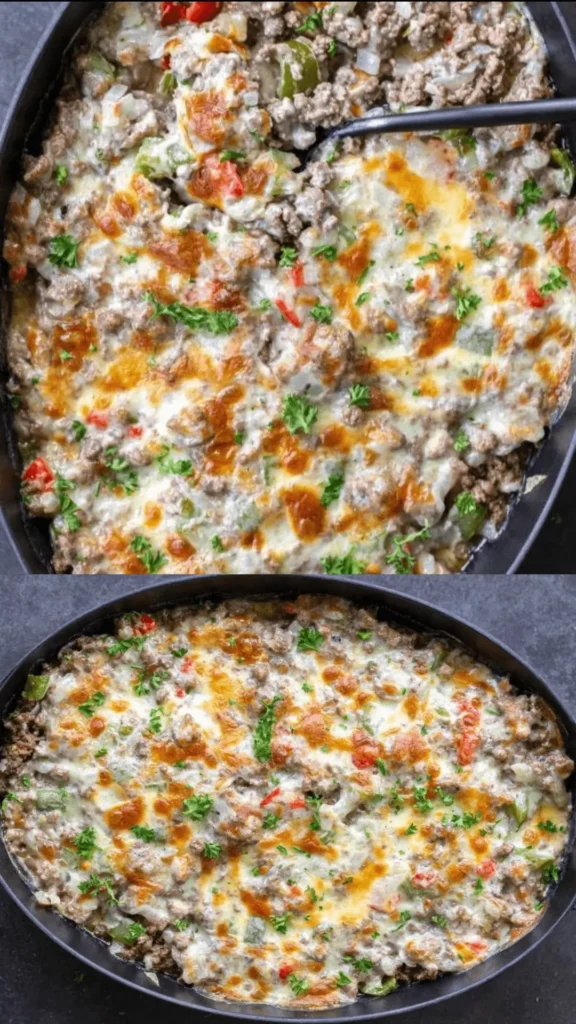 Philly Cheese steak Casserole.