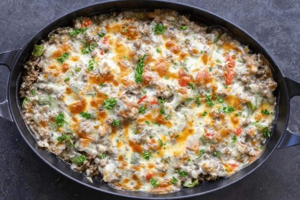 Philly Cheese steak Casserole.