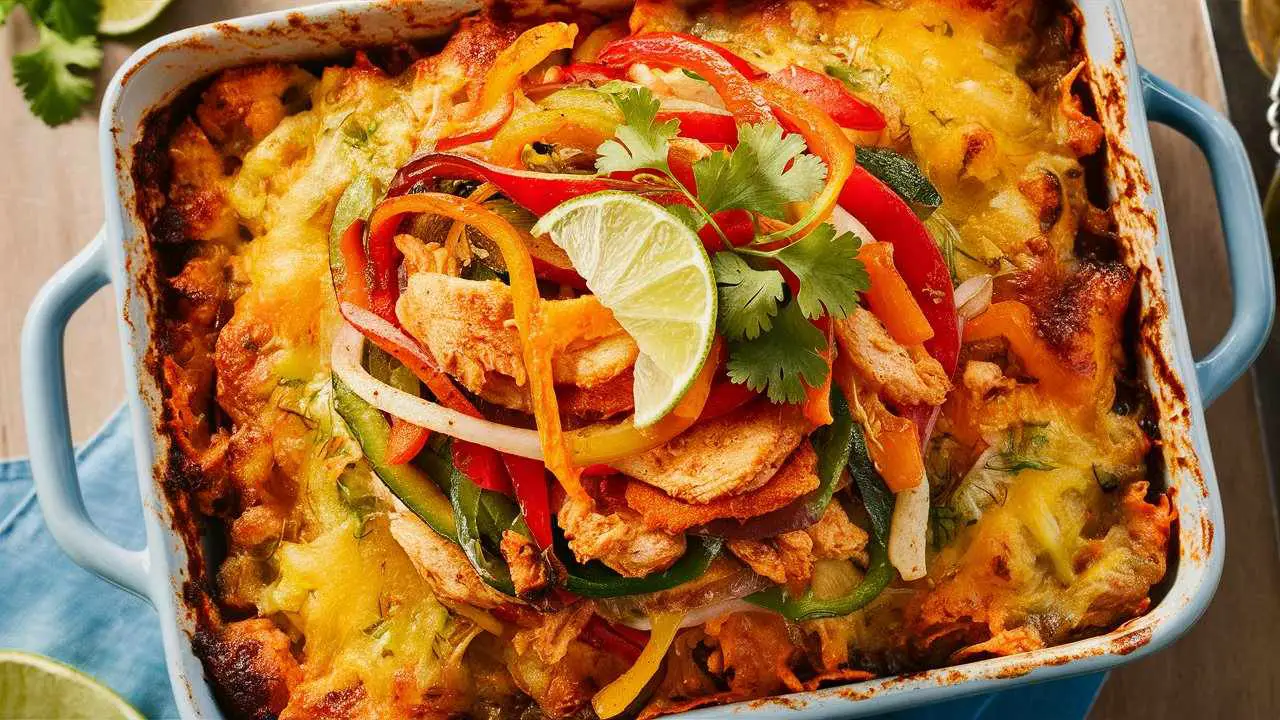 Chicken Fajitas Casserole