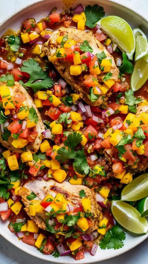 Easy Mango Salsa Chicken