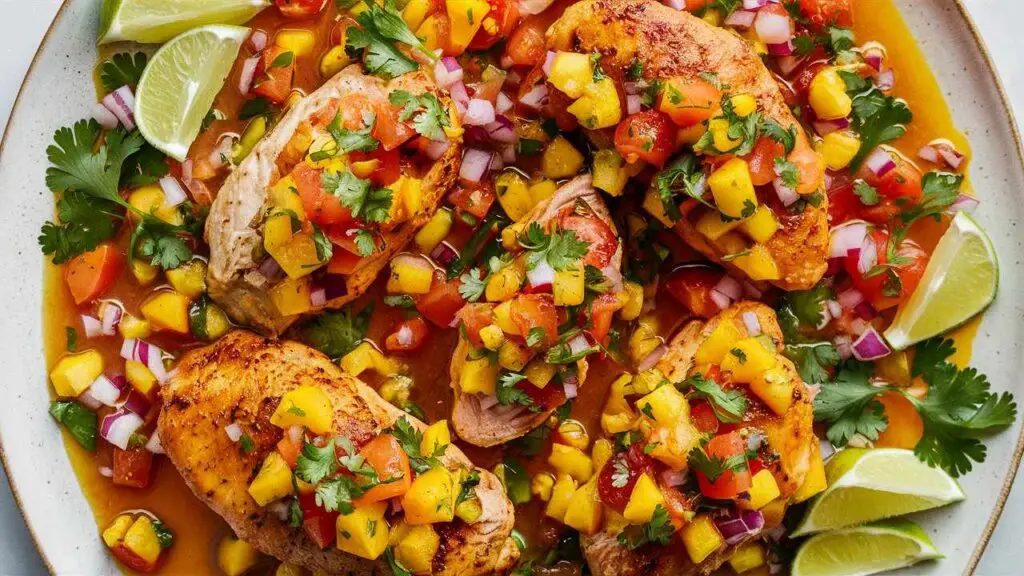 Easy Mango Salsa Chicken