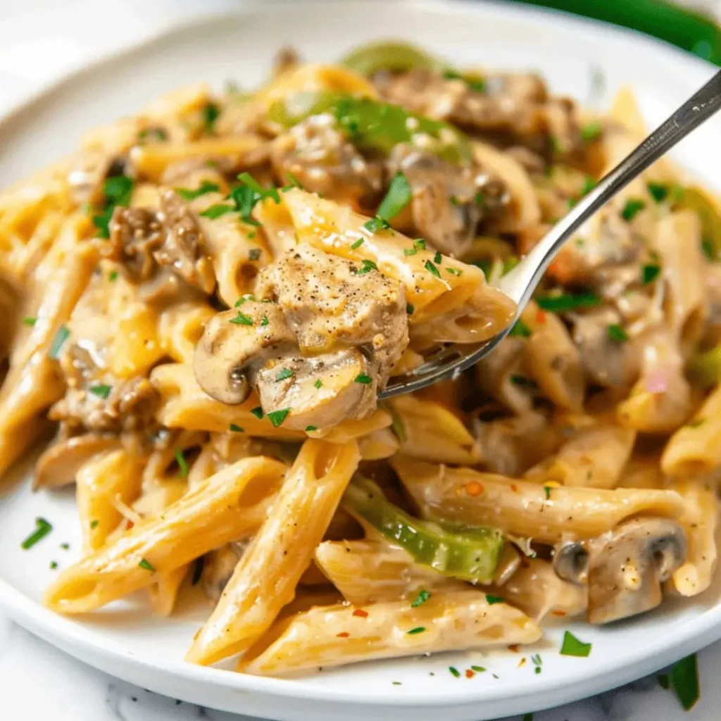 Philly Cheesesteak Pasta