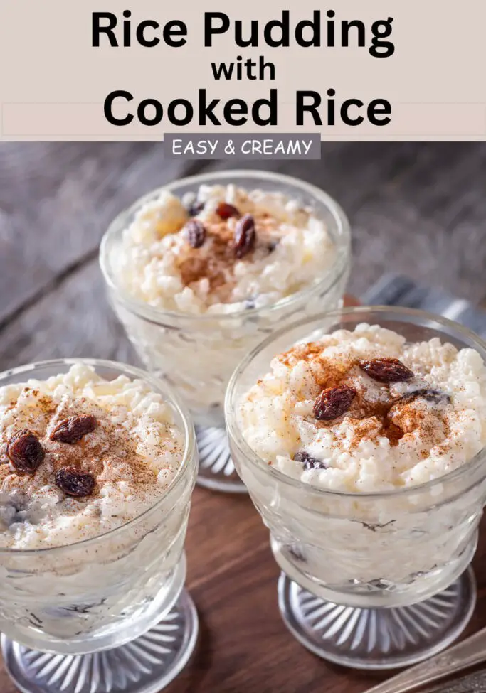 Rice Pudding with Cooked Rice