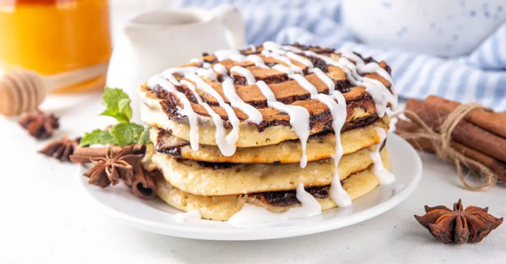 Cinnamon Roll Pancakes