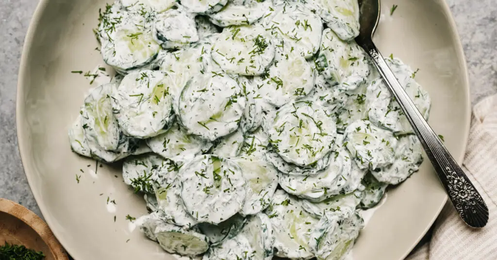 Creamy Cucumber Salad