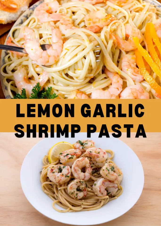 Lemon Garlic Shrimp Pasta