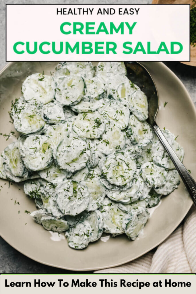 Creamy Cucumber Salad