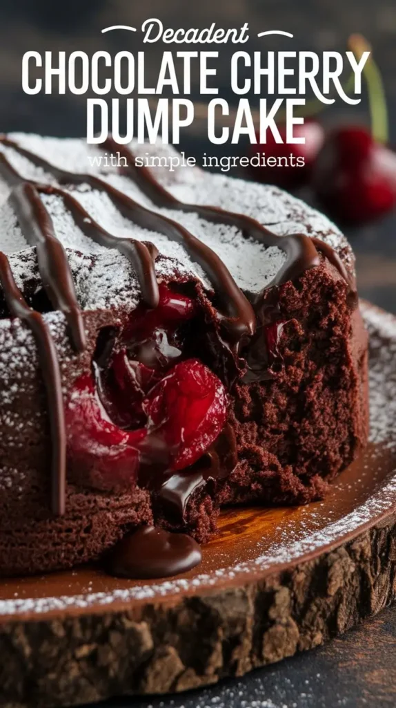 Chocolate Cherry Dump Cake