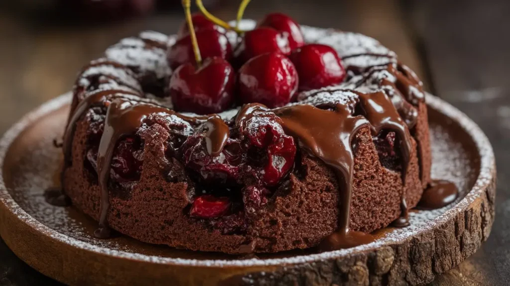 Chocolate Cherry Dump Cake